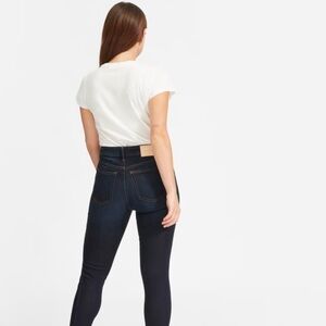 Everlane The Curvy High Rise Skinny Jean Crop size 27 Dark Wash NWOT